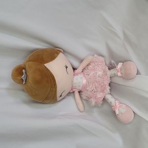 Baby Starters Ballerina plush doll fluffy tutu closed eyes good condition 12"